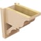 Ekena Millwork 7 1/2-in W x 12-in D x 12-in H Balboa Trad Rough Cedar Woodgrain TimberThane Outlooker, Primed Tan OUTUR075X12X12BOA04RCPR - alternate 4